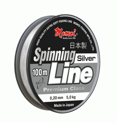 Леска Spinning Line Silver 0,16 мм, 3.0 кг, 100 м