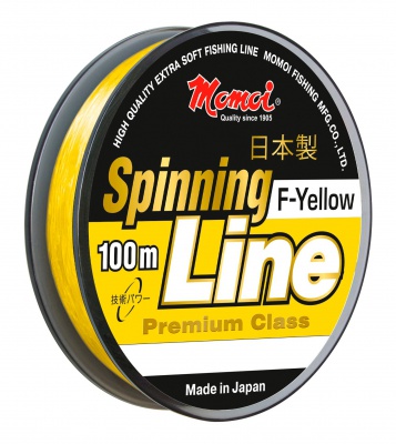 Леска Momoi Spinning Line F-Yellow 0.20мм 5.0кг 100м