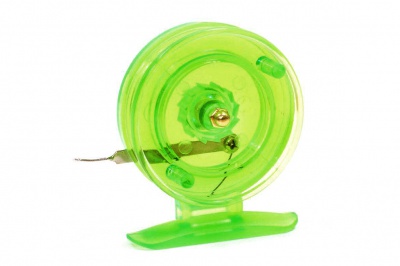 Катушка проводочная Namazu "Scoter" пластиковая (усил.), р. 6,5 см, зеленая
