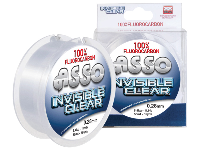 Леска ASSO Invisible Clear 100% FC 0.19mm 50m