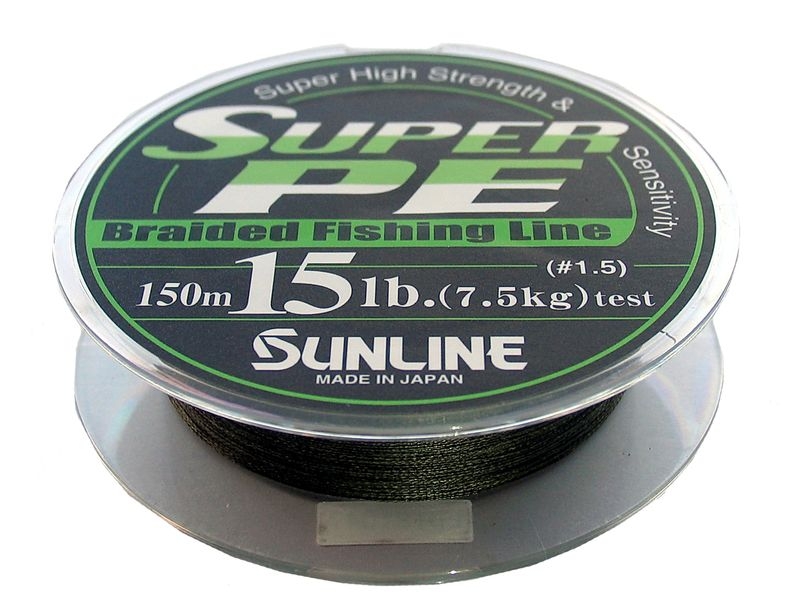 Шнур Super PE 150м 0,165мм 1.0 dark green