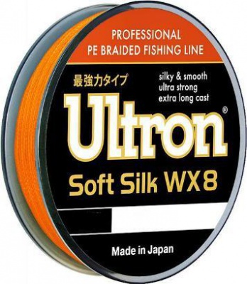Шнур Ultron WX8 SoftSilk 0.25мм, 22.0кг, 100м оран.