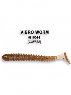 Приманка силик. "CRAZY FISH" Vibro Worm3,4 12-8.5-28-6 5шт